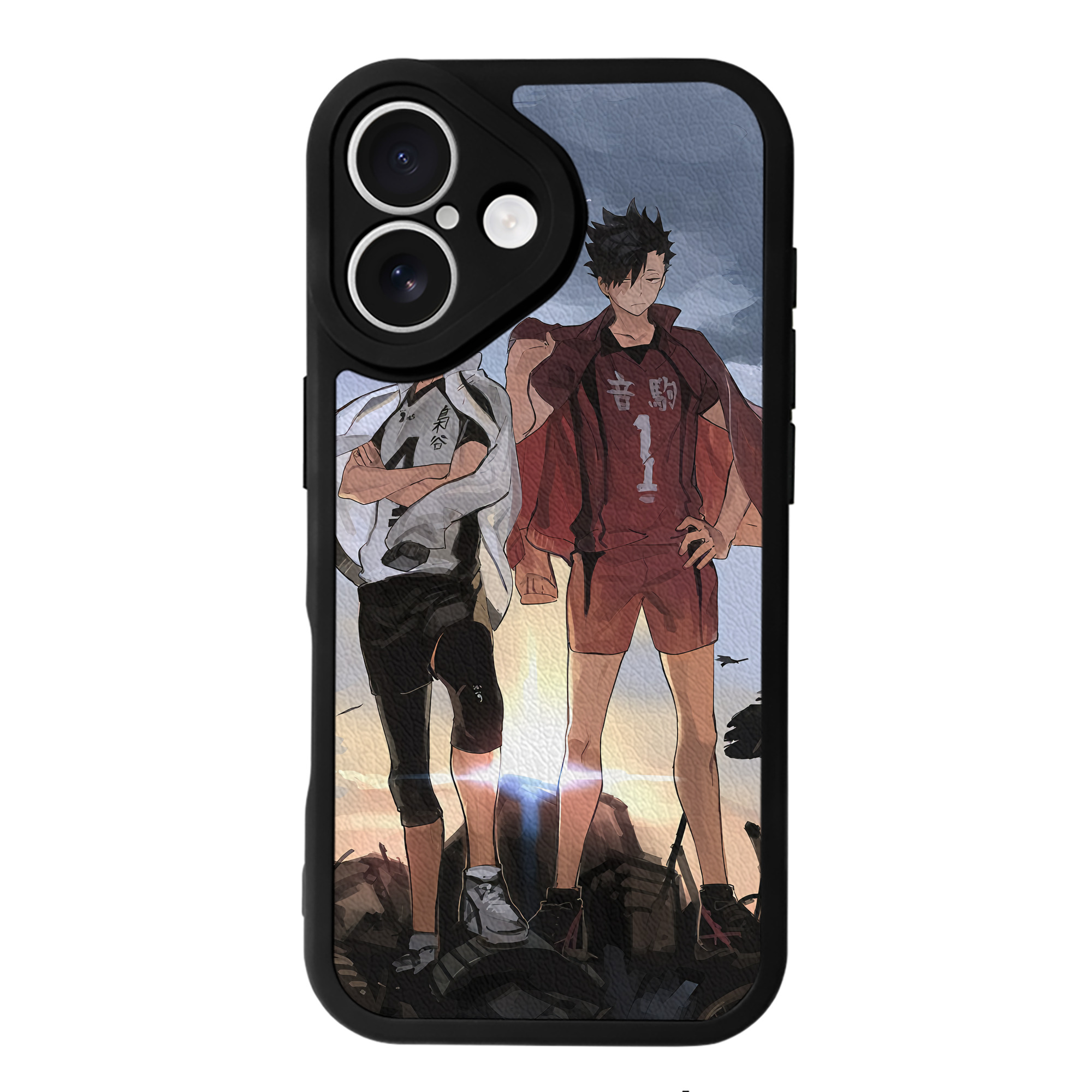 （画像用） ハイキュー!! Haikyu!! 【iPhone 16シリーズ対応】シリコンスマホケース（レザー調） 材質：シリコン